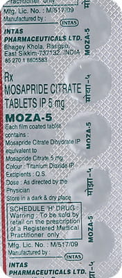 Moza 5mg Strip Of 10 Tablets