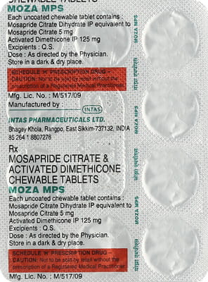 Moza Mps Strip Of 10 Tablets