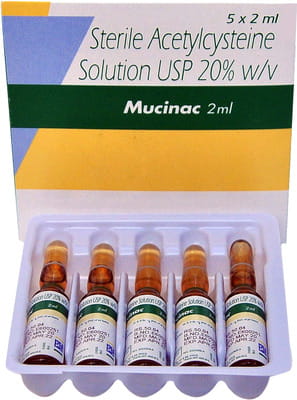 Mucinac 20% Ampoule Of 2ml Solution For Inhalation