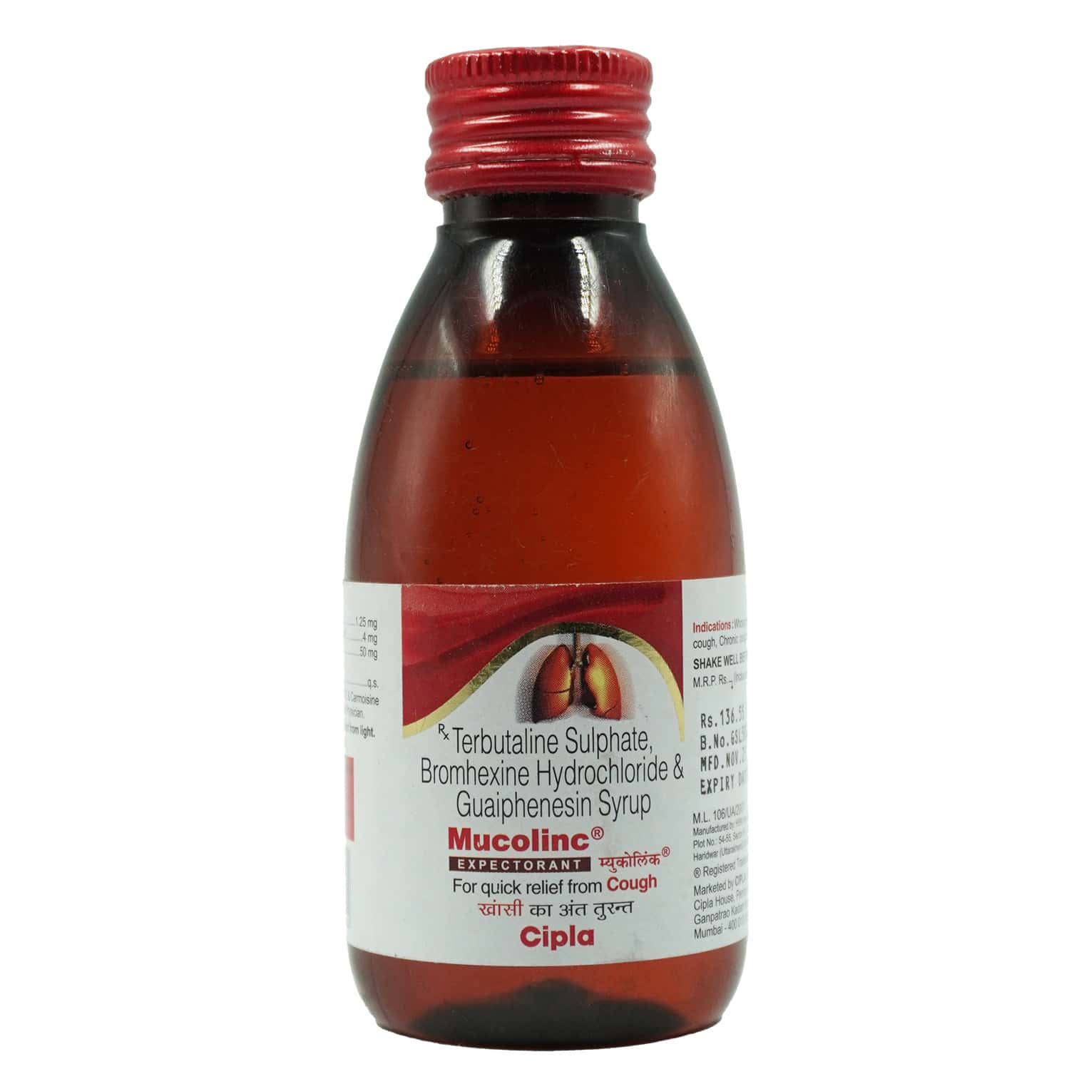 Mucolinc Bottle Of 100ml Syrup: Uses, Side Effects, Price & Dosage ...