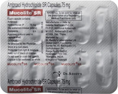 Mucolite Sr 30mg Strip Of 10 Capsules