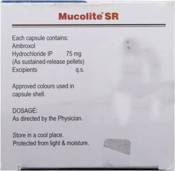 Mucolite Sr 30mg Strip Of 10 Capsules