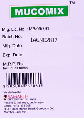 Mucomix 400mg Ampoule Of 2ml Injection