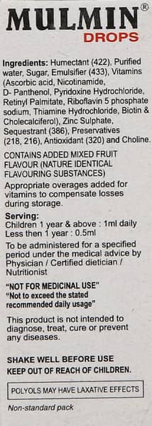Mulmin Bottle Of 15Ml Oral Drops