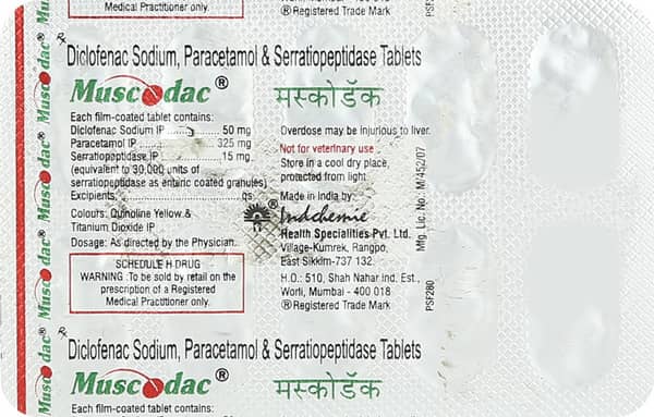 Muscodac Strip Of 10 Tablets
