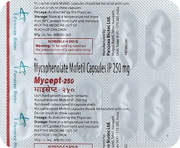 Mycept 250mg Strip Of 10 Capsules