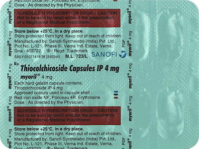 Myoril 4mg Strip Of 10 Capsules