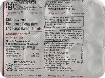 Myospaz Forte Strip Of 10 Tablets