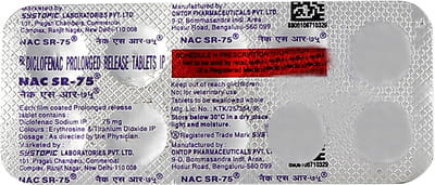 Nac Sr 75mg Strip Of 10 Tablets