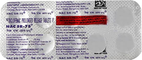 Nac Sr 75mg Strip Of 10 Tablets