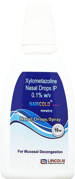 Namcold Adult 0.1% Nasal Drops/Spray 10Ml