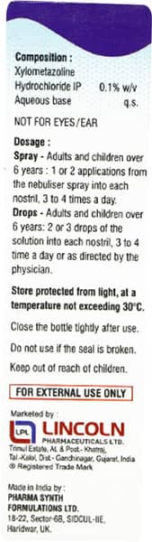 Namcold Adult 0.1% Nasal Drops/Spray 10Ml