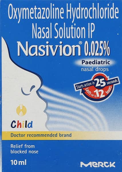 Nasivion 0.025% Child Nasal Drops 10ml