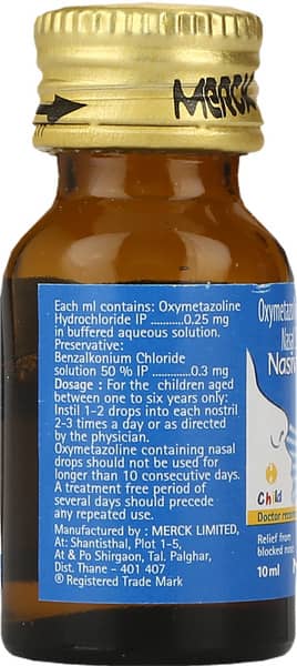 Nasivion 0.025% Child Nasal Drops 10ml