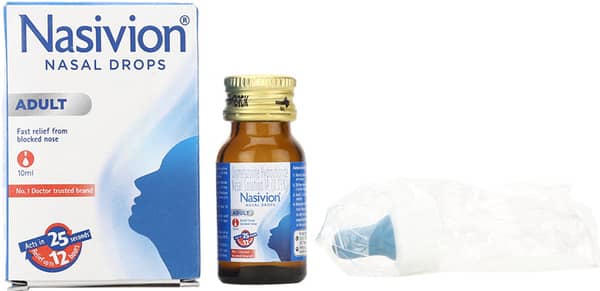 Nasivion 0.05% Adult Bottle Of 10ml Nasal Drops