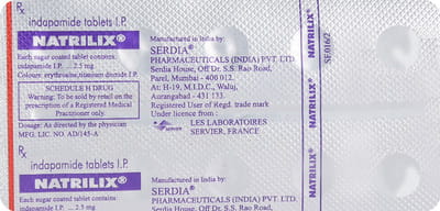 Natrilix 2.5mg Strip Of 10 Tablets