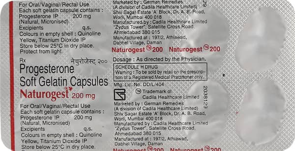 Naturogest 200mg Strip Of 10 Capsules
