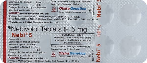 Nebi 5mg Strip Of 10 Tablets