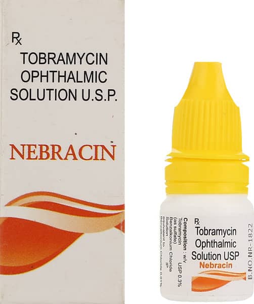 Nebracin 0.3% Bottle Of 5ml Eye Drops