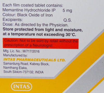 Nemdaa 5mg Strip Of 10 Tablets