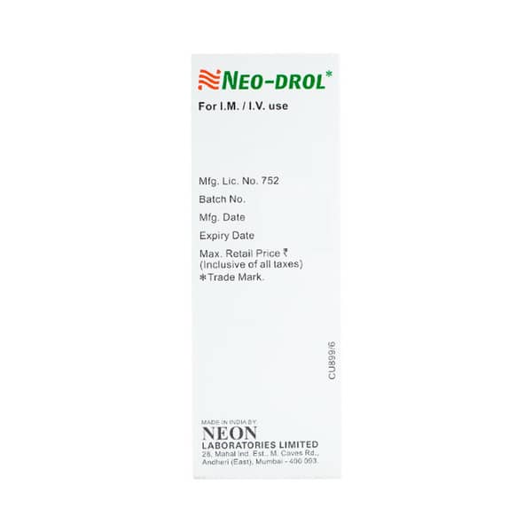 Neo Drol 40mg Dry Vial Of 1 Powder For Injection