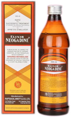Neogadine Elixir Bottle Of 300ml Syrup