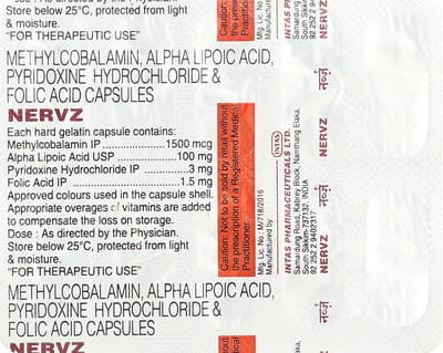 Nervz Strip Of 10 Capsules