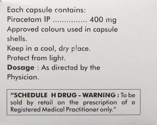 Neurocetam 400mg Strip Of 10 Capsules