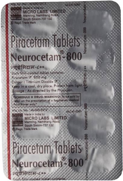 Neurocetam 800mg Strip Of 10 Tablets