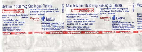 Neuromin Od 1500mcg Strip Of 10 Tablets