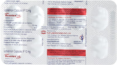 Resoten 10mg Strip Of 10 Capsules