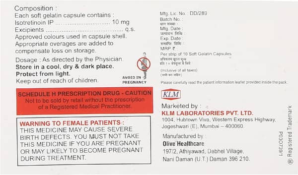 Resoten 10mg Strip Of 10 Softgel Capsules