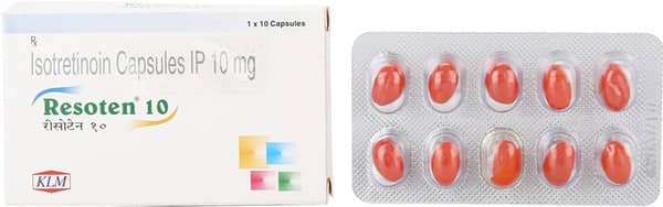 Resoten 10mg Strip Of 10 Softgel Capsules