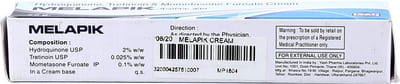 Melapik Tube Of 20gm Cream