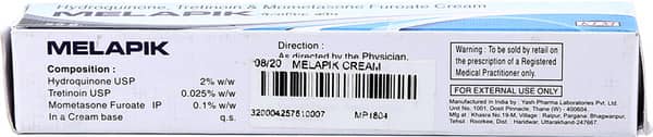Melapik Tube Of 20gm Cream