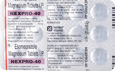 Nexpro 40mg Strip Of 15 Tablets