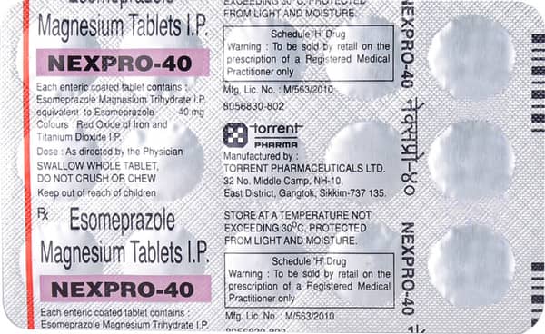 Nexpro 40Mg Strip Of 15 Tablets