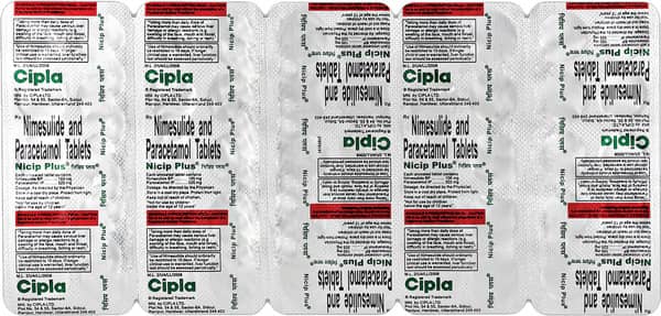 Nicip Plus Strip Of 10 Tablets