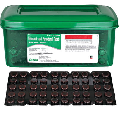 Nicip Plus Strip Of 10 Tablets