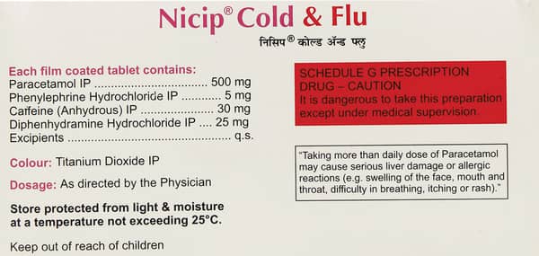 Nicip Cold And Flu Tablet