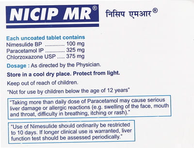 Nicip Mr Strip Of 10 Tablets