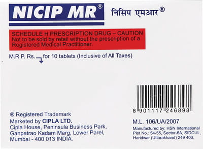 Nicip Mr Strip Of 10 Tablets