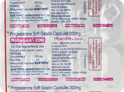 Nidagen 200mg Strip Of 10 Capsules