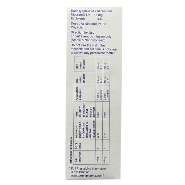 Nikoran Iv 48Mg Dry Vial Of 1 Powder For Injection