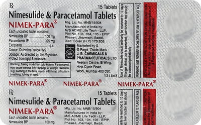 Nimek Para Strip Of 15 Tablets