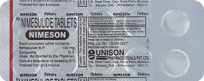Nimeson Strip Of 10 Tablets