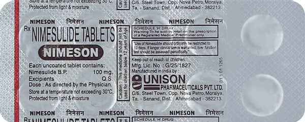 Nimeson Strip Of 10 Tablets
