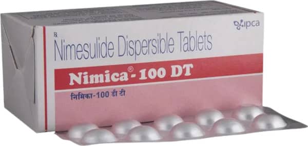 Nimica Dt 100mg Strip Of 10 Tablets