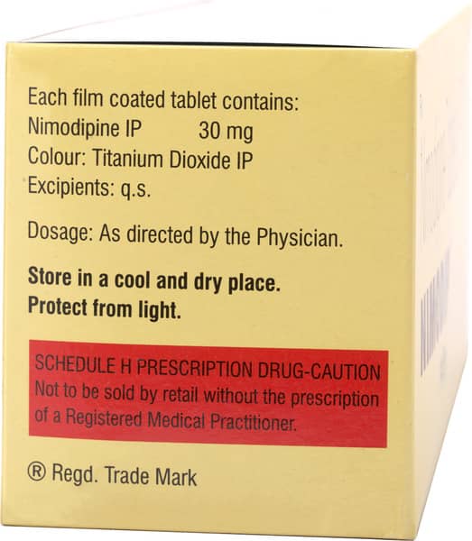 Nimodip 30mg Strip Of 10 Tablets