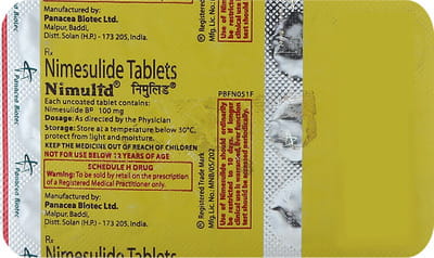 Nimulid 100mg Strip Of 15 Tablets